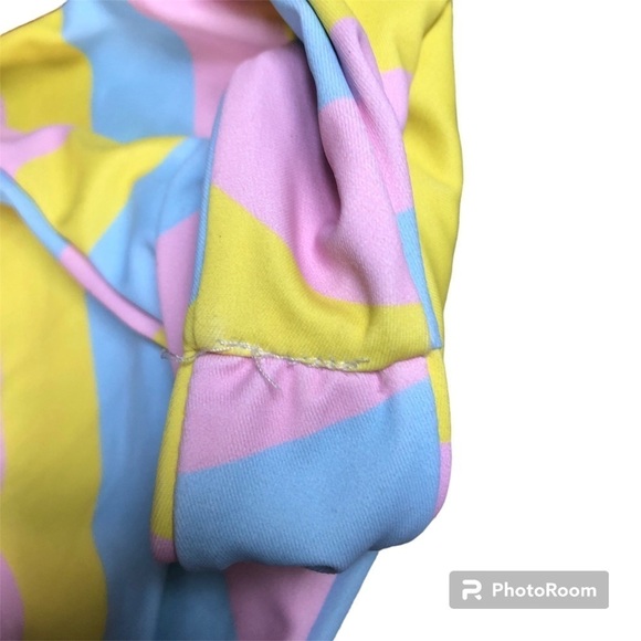 NWOT pastel striped bikini - Picture 4 of 6
